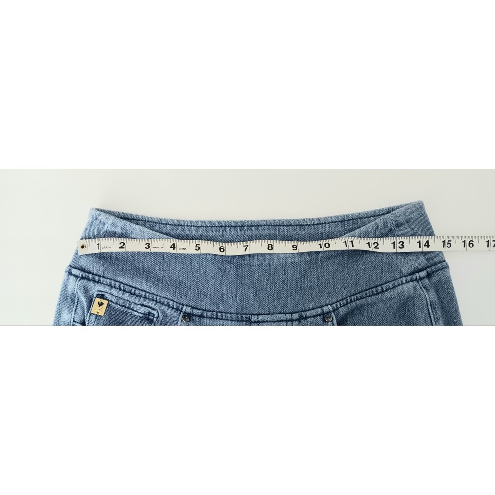 Belle by Kim Gravel Jeans Women's Size 6 Crop Zip Ankle Blue Denim Pre-owned - Picture 3 of 14